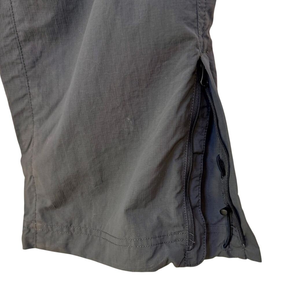 Columbia Dark Gray Cargo Nylon Mid Rise Hiking Zip Off Pants Shorts Women Sz 10 - Picture 14 of 14